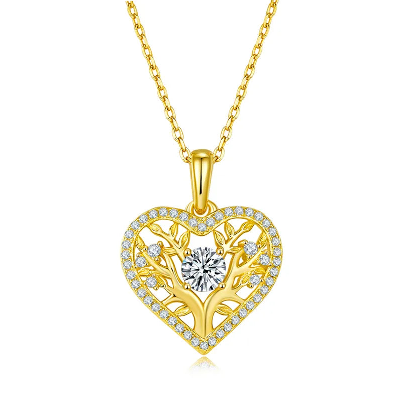 Heart Shape GRA Certificate Pendant Necklace