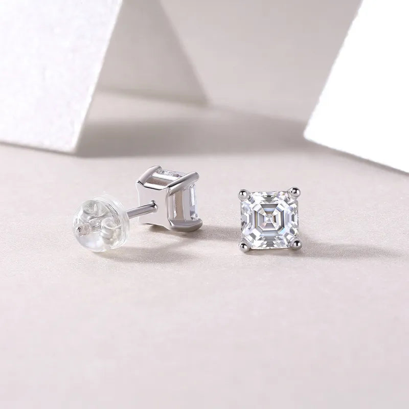 Beautiful Moissanite GRA Earring Studs
