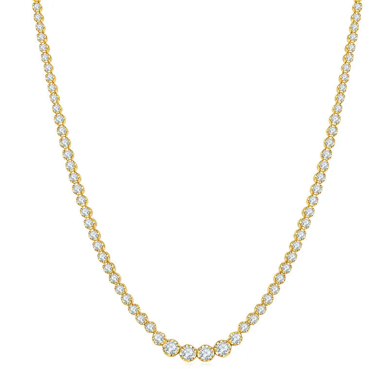 Serena Moissanite GRA Tennis Necklace