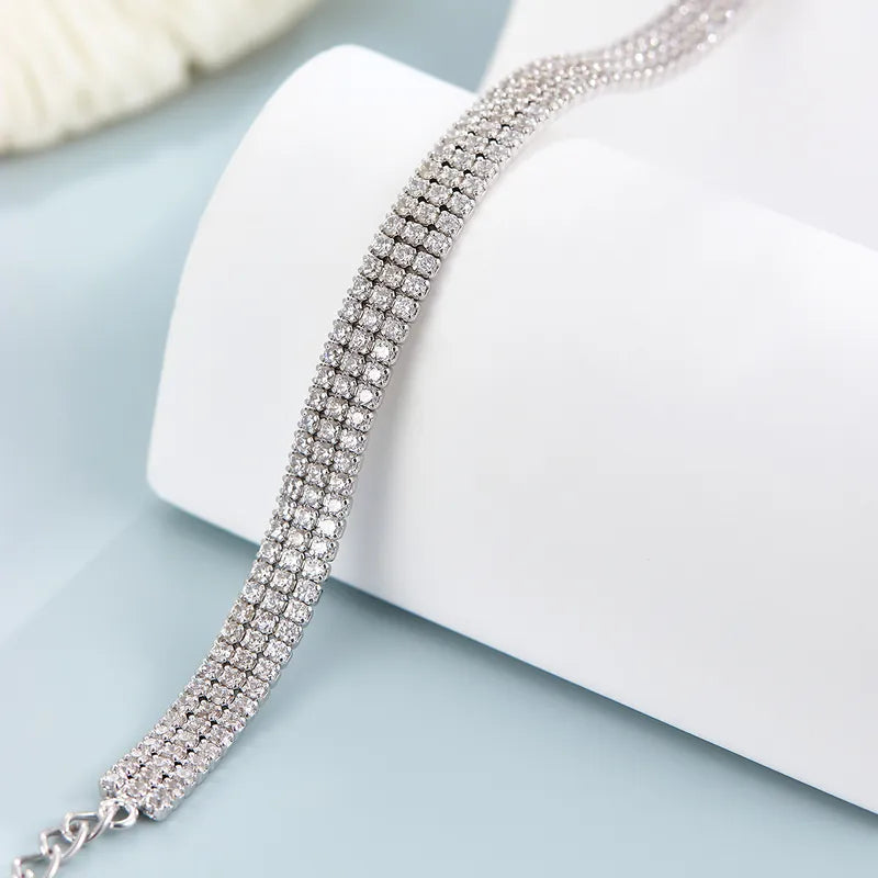 Zircon Box Chain Bracelet