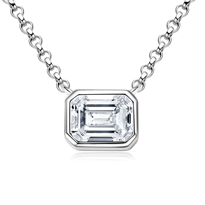 Classic Moissanite GRA 1 Carat Pendant Necklace