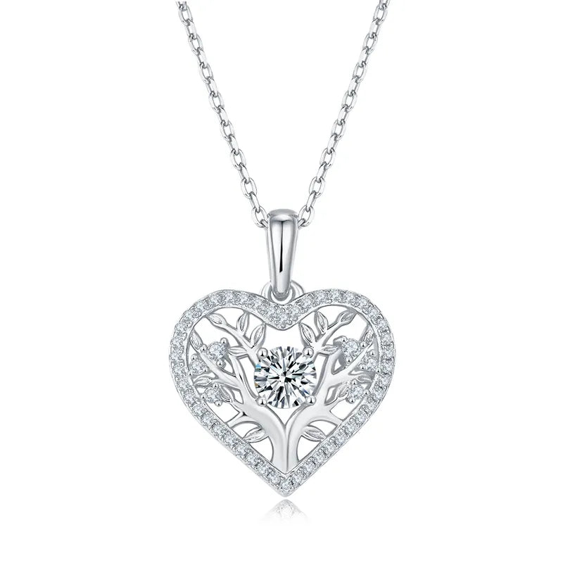 Heart Shape GRA Certificate Pendant Necklace