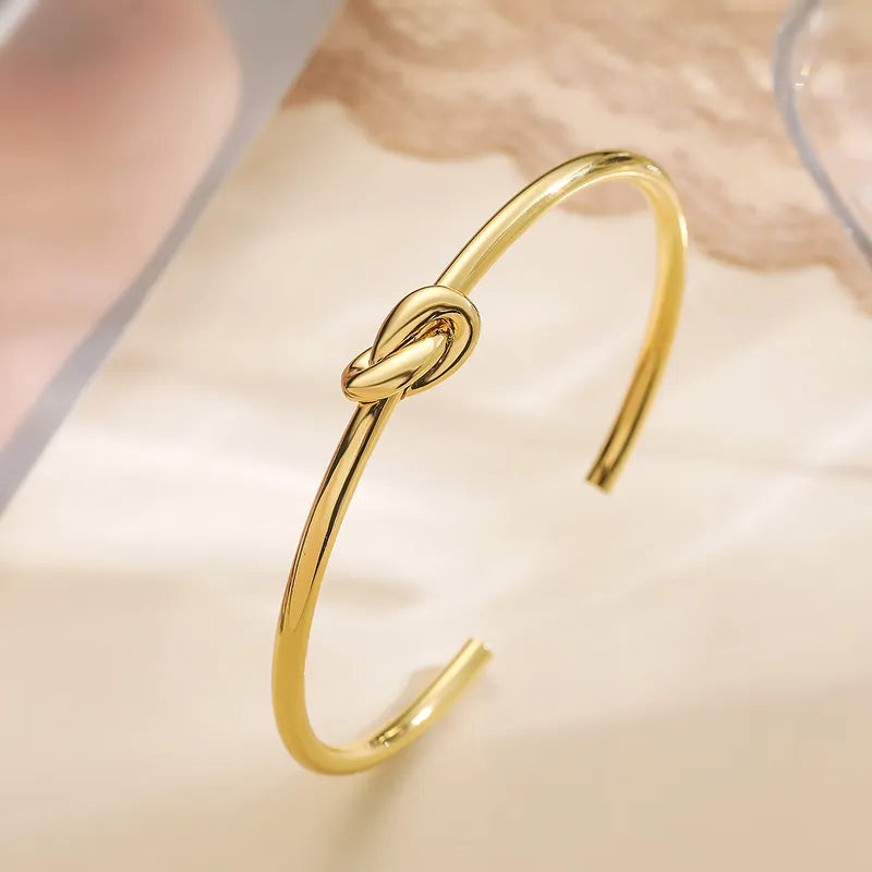 C Shape Knot Cuff Bracelet