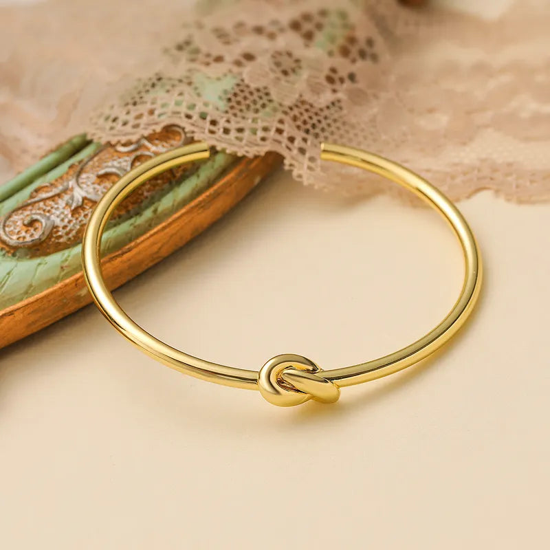 C Shape Knot Cuff Bracelet