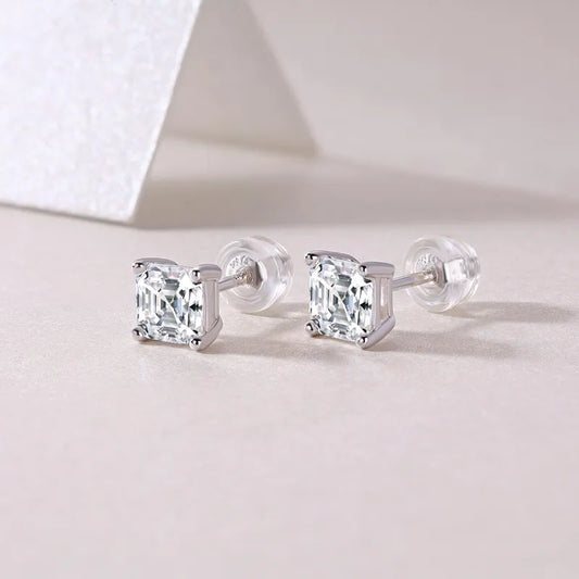 Beautiful Moissanite GRA Earring Studs