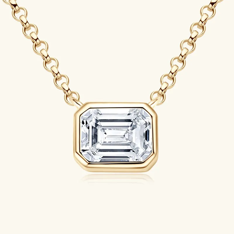 Classic Moissanite GRA 1 Carat Pendant Necklace