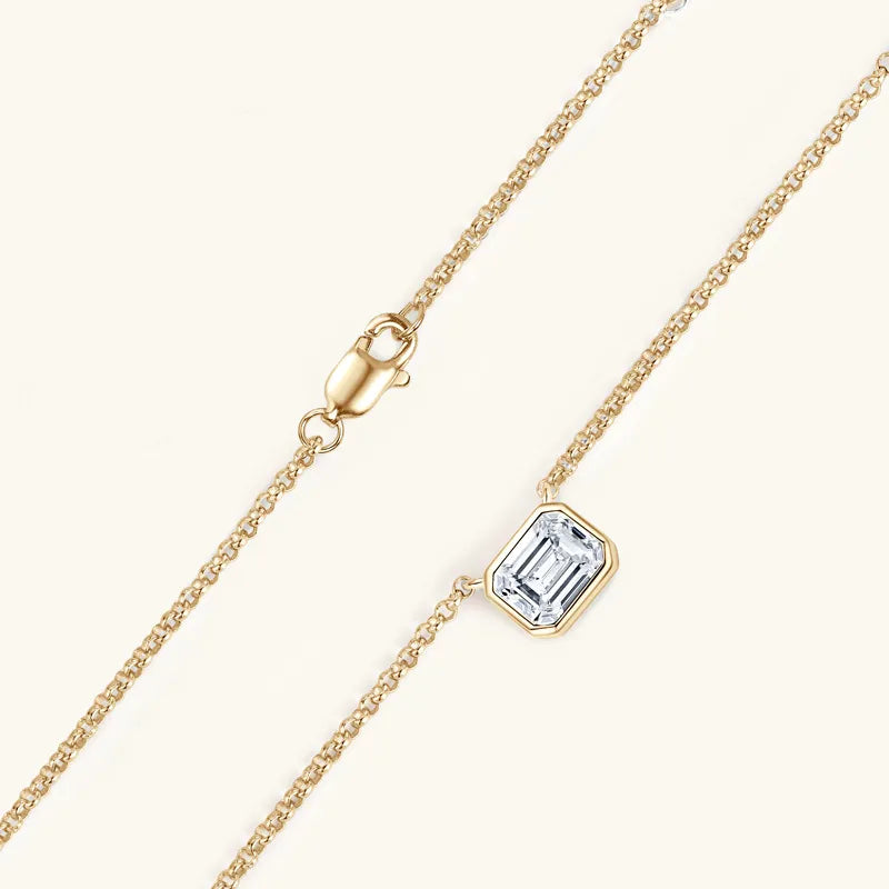 Classic Moissanite GRA 1 Carat Pendant Necklace