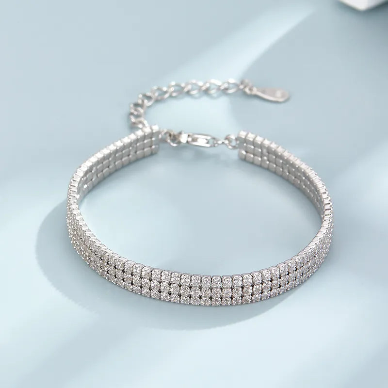 Zircon Box Chain Bracelet