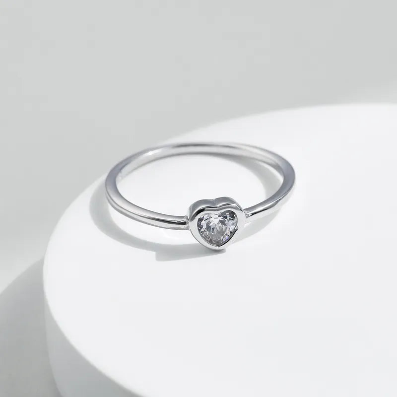 Heart Shape Moissanite GRA Ring