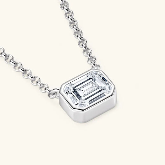 Classic Moissanite GRA 1 Carat Pendant Necklace