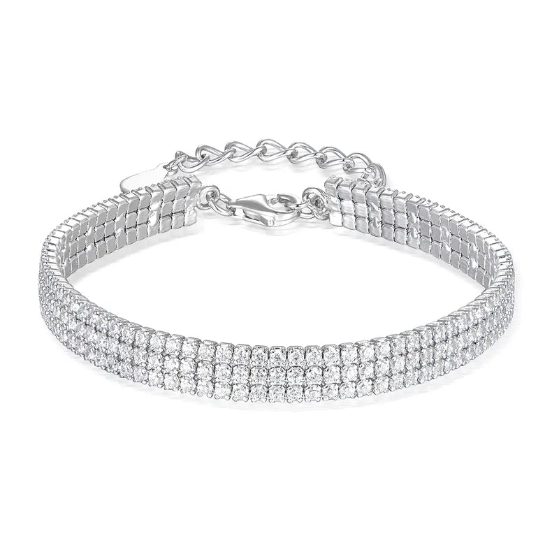 Zircon Box Chain Bracelet