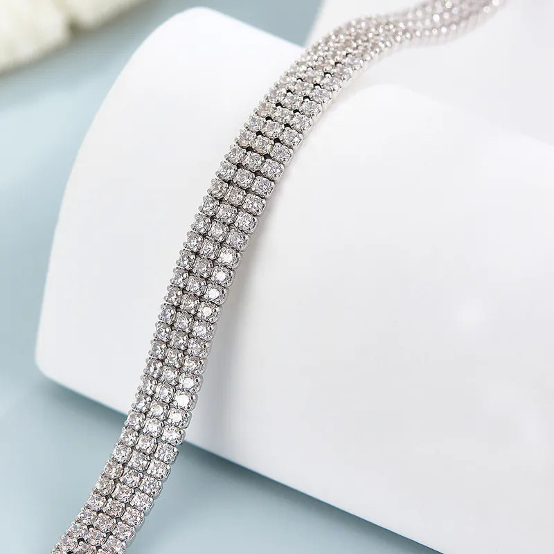 Zircon Box Chain Bracelet